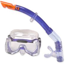 Dolfino Wide Angle Mask & Snorkel -Blu